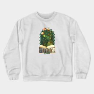 flowers growing from book Crewneck Sweatshirt